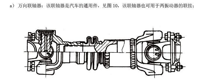 電動機通過聯(lián)軸器直接驅動振動器，見圖9